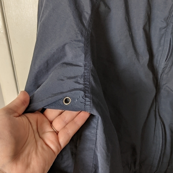 Vintage Larry Levine Sport Women's Nautical Navy Blue Anorak Jacket Size Medium - Picture 8 of 11